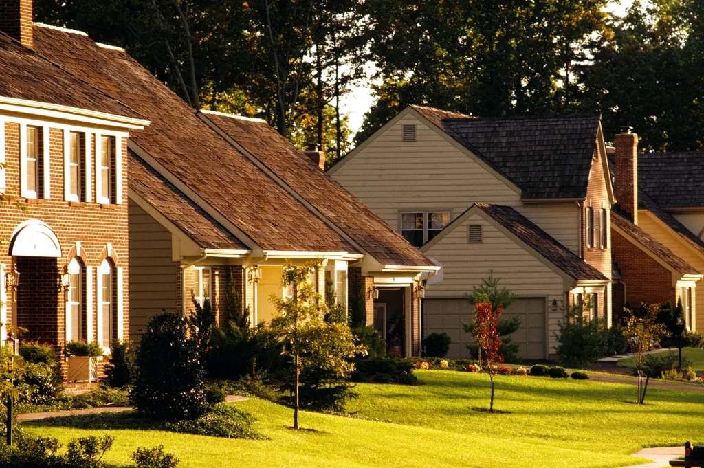A wide aerial photo showing Langley’s mixed industrial and residential zones with connected arterials. Ideal for illustrating broad same-day coverage and efficient delivery routing across the city.